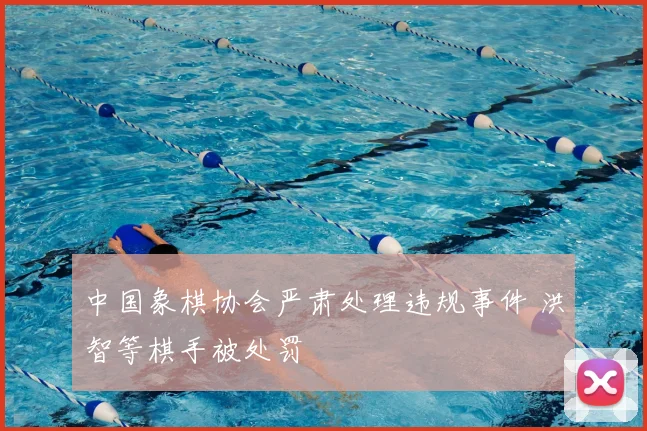 中国象棋协会严肃处理违规事件 洪智等棋手被处罚