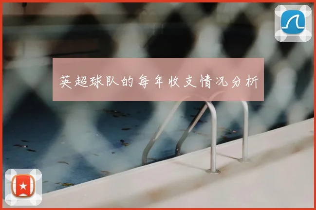 英超球队的每年收支情况分析